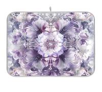 Boho Style Fiore Floreale Retro Grigio Riutilizzabile Piatto Mat 18x24 Rettangolo Grande Scolapiatti stuoie Decorativo Home Decor Essentials