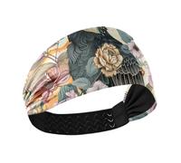 Boho Style Fiore Floreale Tucane Raffreddamento fascia titolare organizzatore Elastico Sudato bande per Allenamenti Basket Allenamenti Escursioni