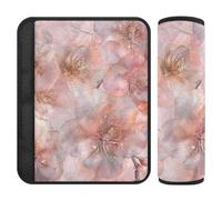 Boho Style Flower Floral Rose Gold 2 Pack seggiolino auto Strap Covers Più Comfort Guida per SUV forro para cinturon de seguridad