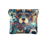 Boho Style Primitive Cani di Modo Donne Uomini Portamonete In Pelle Carino Mini Sacchetto di Trucco per le Donne portamonedas para