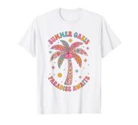 Boho Summer Oasis Paradise attende Una Palma Tropicale retrò Maglietta