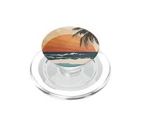 Boho Sun Sunset Tropical Palm Tree On The Beach Waves Sand PopSockets PopGrip per MagSafe