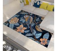 Boho Tappeto 200x300 lavabile per aree Piccolo Tappetino antiscivolo da camera letto Getto a pelo basso William Morris Bird floreale l ingresso Cucina orientale bagno Ufficio Lavanderia