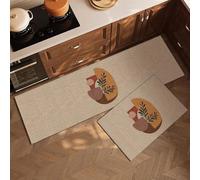 Boho Tappeto da cucina per pavimento, antiscivolo, assorbente, fango diatomaceo, decorazione moderna per la cucina, antimacchia, anti-fatica, per lavandino, lavanderia e ufficio (#2, 50 x 120 cm)