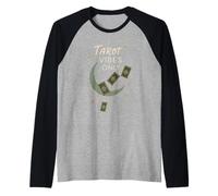 Boho Tarocco Reader Fase Lunare Vibazioni Spirituali Tarocchi Celesti Maglia con Maniche Raglan