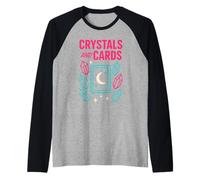 Boho Tarocco Reader Fase Lunare Vibazioni Spirituali Tarocchi Celesti Maglia con Maniche Raglan