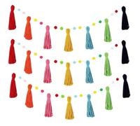 Boho Tassel Garland, Party Supplies for Christmas, 3 pezzi Boho Classroom Garland Decor, Photography School Bulletin Nursery Ceiling Class Library Elementary