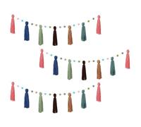Boho Tassel Garland, Party Supplies for Christmas, 3 pezzi Boho Classroom Garland Decor, Photography School Bulletin Nursery Ceiling Class Library Elementary