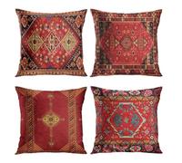 Boho Throw Pillow Covers | Retro Decorative Colorful | With A Unique Pattern Design, These Boho Throw Pillow Covers Effortlessly Add Visual Artistry To Your Sofa Or Bed, While Creating A Calm Elegant