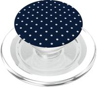 Boho Tiny Polka Dot Carino Navy Blue Polkadot PopSockets PopGrip per MagSafe