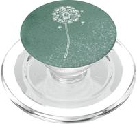 Boho Turquoise Line Art Pop Mount Abstract Dandelion Flower PopSockets PopGrip per MagSafe