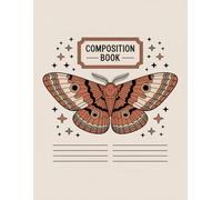 Boho Vintage Death Moth Halloween Notebook: 120 Pages, with Childrenstorybook Cover Design, designed for Creative Writing, Journaling, Girls, Women, ... Design, designed for Creative Writing, Jour