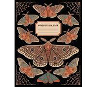 Boho Vintage Death Moth Halloween Notebook: 120 Pages, with Childrenstorybook Cover Design, great for School Notes, Journaling, Ideas, Teens, Kids, ... great for School Notes, Journaling, Ide