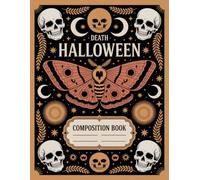 Boho Vintage Death Moth Halloween Notebook: 120 Pages, with Childrenstorybook Cover Design, suitable for School Notes, Ideas, Journaling, Writers, ... Cover Design, suitable for School Notes, Id