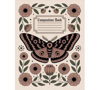 Boho Vintage Death Moth Halloween Notebook: 120 Pages, with Fantasycartoon Cover Design, ideal for Ideas, Drawing, Women, Girls, Writers, Birthday ... Drawing, Women, Girls, Writers, Birthday