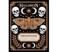 Boho Vintage Death Moth Halloween Notebook: 120 Pages, with Illustration Cover Design, designed for Drawing, School Notes, Teens, Women, Christmas ... School Notes, Teens, Women, Christmas