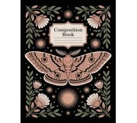 Boho Vintage Death Moth Halloween Notebook: 120 Pages, with Illustration Cover Design, ideal for Journaling, School Notes, Creative Writing, Kids, ... ideal for Journaling, School Notes, Creati