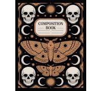 Boho Vintage Death Moth Halloween Notebook: 120 Pages, with Illustration Cover Design, ideal for School Notes, Ideas, Teens, Girls, Teachers, Back to ... for School Notes, Ideas, Teens, Girls, Teach