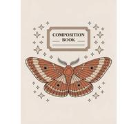 Boho Vintage Death Moth Halloween Notebook: 120 Pages, with Pastelcartoon Cover Design, great for Creative Writing, Journaling, Teachers, Writers, ... great for Creative Writing, Journaling, Teac