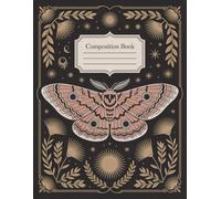 Boho Vintage Death Moth Halloween Notebook: 120 Pages, with Pastelcartoon Cover Design, ideal for Creative Writing, Ideas, Drawing, Women, Teachers, ... for Creative Writing, Ideas, Drawing, Women