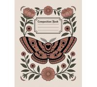 Boho Vintage Death Moth Halloween Notebook: 120 Pages, with Pastelcartoon Cover Design, ideal for School Notes, Drawing, Creative Writing, Writers, ... Cover Design, ideal for School Notes, Dr