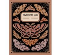 Boho Vintage Death Moth Halloween Notebook: 120 Pages, with Warmcozy Cover Design, great for Ideas, School Notes, Girls, Kids, Teens, Birthday ... Notes, Girls, Kids, Teens, Birthday gifts