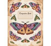 Boho Vintage Death Moth Halloween Notebook: 120 Pages, with Watercolor Cover Design, suitable for School Notes, Journaling, Girls, Women, Teens, ... School Notes, Journaling, Girls, Women, Tee