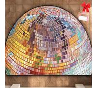 Boho Vintage Half Round Door Mat,Semicircular Absorbent Non Slip Soft Floor Carpet,Indoor Outdoor Semi Circle Entrance Rug for Kitchen Patio Front Door Mat Decor