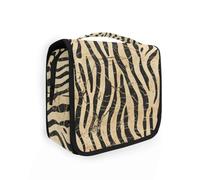 Boho Vintage semplificato animale strisce borse per le donne articoli da toeletta con gancio appeso trucco caso vacanza