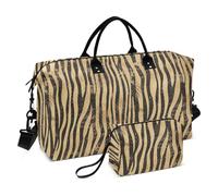Boho Vintage semplificato animale strisce decorativo viaggio Tote Bag palestra Tote Bag con borsa da toilette per il viaggio 2 pz set bolso para en Avion