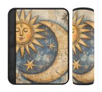 Boho Vintage The Sun The Moon 2 Pack accessori auto cintura di sicurezza copre stop cintura di sicurezza taglio nel collo per la maggior parte delle auto accessori para carro