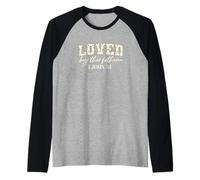 Boho Wildflower Bible Verse Christian Collection. Loved Maglia con Maniche Raglan