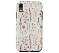 Boho Wildflower botanico pastello naturale motivo floreale Custodia per iPhone XR