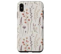 Boho Wildflower botanico pastello naturale motivo floreale Custodia per iPhone XS Max