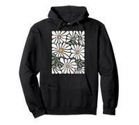 Boho Wildflowers Daisy Floral Pattern Neutro Botanico Felpa con Cappuccio
