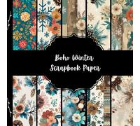 Boho Winter Scrapbook Paper, Christmas Junk Journal Paper, Xmas Decorative Paper, DIY Projects, Origami, Collage Sheets, Decoupage Paper, 10 Designs, Double Sided