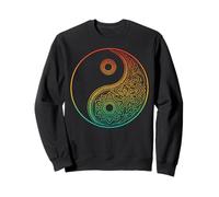 Boho Yin Yang Mandala Zen Meditazione Taoismo Tai Chi Felpa