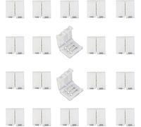 BoHong 20pcs Connettore Rapido a Striscia LED RGB WS2811 WS2812B a 3 Pin Pixel LED Strip Connector Larga 10mm Extender Nastro LED RGB 5050 Indirizzabile Colore Sogno Adattatore LED con 3 Contatti