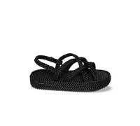 BOHONOMAD - Sandalo con Zeppa Bodrum - - Shoes - Donna - Nero - 39 EU