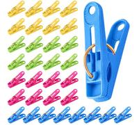 Bohoray 120 Pezzi Mollette per Bucato Multicolore in Plastica - Resistenti e Antisegno per Vestiti, Calze, Bambole, Cibo e Foto