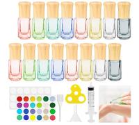 Bohoray 16pcs Roll On Vuoto per Oli Essenziali con Sfera in Acciaio Inossidabile, 3ml Roll On Oli Essenziali, Contenitore Flaconcini Vuoti, Bottiglie Flaconcini Vuoti per Olio Essenziale, Aromaterapia