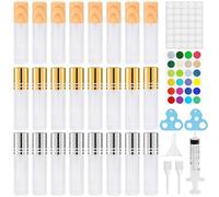 Bohoray 24pcs Roll On Vuoto per Oli Essenziali con Sfera in Acciaio Inossidabile, 10ml Roll On Oli Essenziali, Contenitore Flaconcini Vuoti,Bottiglie Flaconcini Vuoti per Olio Essenziale, Aromaterapia