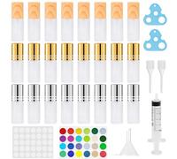 Bohoray 24pcs Roll On Vuoto per Oli Essenziali con Sfera in Acciaio Inossidabile, 5ml Roll On Oli Essenziali, Contenitore Flaconcini Vuoti, Bottiglie Flaconcini Vuoti per Olio Essenziale, Aromaterapia