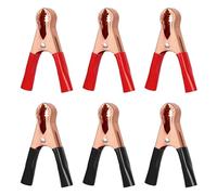 Bohoray 6 Pezzi 30A Cip a Coccodrillo, Morsetti Coccodrillo per Cavi Batteria Auto Professionali, Pinze per Cavi Batteria Auto, Coccodrillo Morsetti Batteria per Cavi, Auto, Moto, Cami