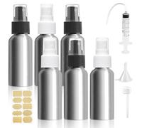 Bohoray 6 Piazza 30ml Flacone Spray Vuoto,Alluminio Bottiglia Spray,Contenitore Spray Vuoto,Portaprofumo Da Viaggio,Spray Superfine Flaconi Spray Vuoti,Atomizzatore Con Etichette,Imbuti,Siringhe