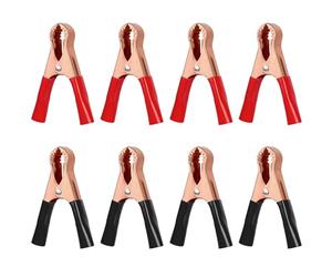 Bohoray 8 Pezzi 50A Cip a Coccodrillo, Morsetti Coccodrillo per Cavi Batteria Auto Professionali, Pinze per Cavi Batteria Auto, Coccodrillo Morsetti Batteria per Cavi, Auto, Moto, Cami