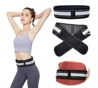 Bohrma Cintura ortopedica, 2 pezzi, cintura sciatica, fascia sacra da uomo, donna, parte bassa della schiena, gamba e dolore ai nervi sacrali causato da disfunzione articolare SI, cintura comoda