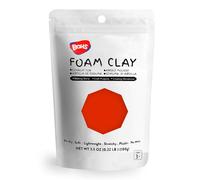 BOHS Argilla in schiuma rossa, morbida, impastabile, asciugabile all'aria, per progetti scolastici, cosplay, cottura artificiale, fabbisogno di muco, 100 grammi