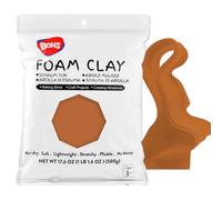 BOHS Argilla Modellabile Schiumosa al Cioccolato - Morbida, Soffice, Asciugatura all'Aria - per Progetti Scolastici, Cosplay, Finto Forno, Materiali per Slime - 500 Grammi