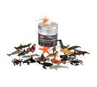 BOHS Figure di Creature Marine Assortite - Set di 24 Pezzi con Design Realistico, Materiale Morbido e Resistente, Decorazioni per Acquari, Topper per Torte, Giocattoli Educativi